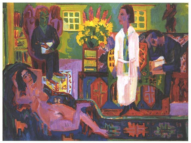 Ernst Ludwig Kirchner Modern Boheme oil painting image